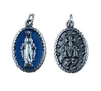 Eurofusioni Silver Plated Medal Miraculous Madonna - 10 pieces