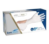 Eurogloves Latex Gloves - White - 100pcs Large