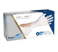 Eurogloves Latex Gloves - White - 100pcs Small