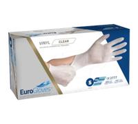 Eurogloves Vinyl Gloves - White - 100pcs Small