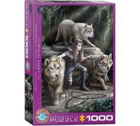 Eurographics 1000-piece Jigsaw Puzzle - Wolves Family by Anne Stokes