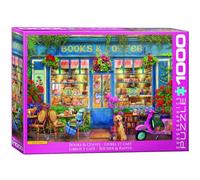 EuroGraphics 1000pc Books & Coffee Jigsaw Puzzle, Realistic Style, 19.25 x 26.5 Inches, 12+ Years