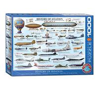 EuroGraphics 6000-0086 History of Aviation Puzzle, Various, 48 x 68 cm