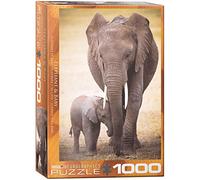 Eurographics 6000-0270 Elephant & Baby Puzzle, Various, 48 x 68 cm