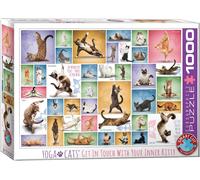 Eurographics 6000-0953 "Yoga Cats" Puzzle (1000-Piece)