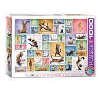 EuroGraphics 6000-0953 Yoga Cats Puzzle, Various, 48 x 68 cm