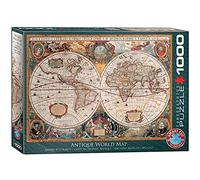 Eurographics 6000-1997 Antique World Map (Or eographica) Puzzle, Various, 48 x 68 cm