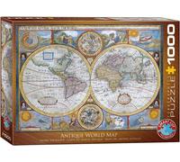 Eurographics 6000-2006 Antique World Map Puzzle, Various, 48 x 68 cm