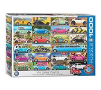 VW Beetle "Gone Places" Collage 1000 piece jigsaw puzzle 680mm x 490mm
