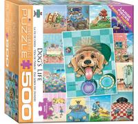 Eurographics Dogs Life Collage 500 Piece Jigsaw