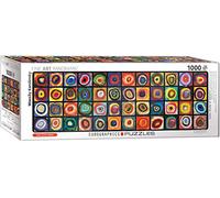 EuroGraphics Puzzle XXL Pieces – Giraffe Mother's Kiss – Colour Squares Panoramic 1000