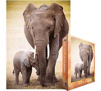 Eurographics EUROPZ-0270 Jigsaw Puzzle 1000 Pieces 19.25 in. X26.5 in. -Elephant And Baby
