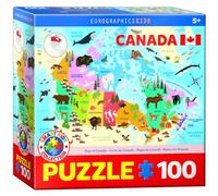 Eurographics Illustrated Map of Canada