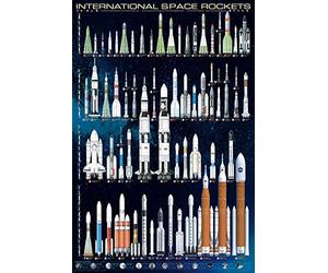 EuroGraphics International Space Rockets Poster, 36 x 24 inch