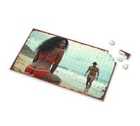 Eurographics Puzzles 1000 Piece Beach Bliss: A Woman In Red Bikini Kneels As Man Walks Away On Sa Picture Puzzle Puzzles 500 Pieces 1000 Piece Puzzles(500PCS)