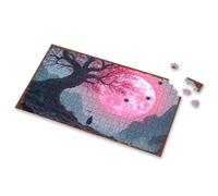 Eurographics Puzzles 1000 Piece Moonlit Journey: A Solitary Figure Under A Giant Tree Picture Puzzle 1000 Piece Puzzles Gifts For 5 Year Old Girls(300PCS)