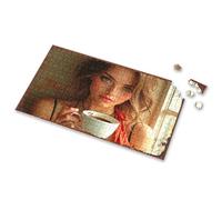 Eurographics Puzzles 1000 Piece Morning Coffee: A Serene Moment By The Window Picture Puzzle Puzzles 500 Pieces 1000 Piece Puzzles(1000PCS)