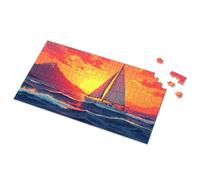 Eurographics Puzzles 1000 Piece Sailing Into The Sunset: A Serene Journey Picture Puzzle 500 Piece Jigsaw Puzzles Kids Toys For Girls(500PCS)