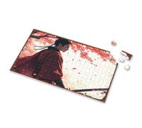 Eurographics Puzzles 1000 Piece Samurai In Red Amidst Falling Cherry Blossoms Picture Puzzle Puzzles 500 Pieces 1000 Piece Puzzles(500PCS)