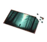 Eurographics Puzzles 1000 Piece Silhouette In The Misty Forest Pathway Picture Puzzle 1000 Piece Puzzles Gifts For 5 Year Old Girls(1000PCS)