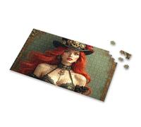 Eurographics Puzzles 1000 Piece Steampunk Beauty With Red Hair And Intricate Attire. Picture Puzzle 4 Year Old Boy Gift Puzzle Board(500PCS)