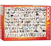Eurographics World of Cats 1000 piece jigsaw puzzle 680mm x 480mm