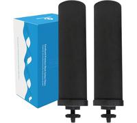 Euroguard Premium 2X Activated Ionised Carbon Filters for Gravity Water Filters Also Compatible with Berkey BB9 and Other Brand Filters