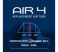 Eurohike Air 4 Tent Replacement Air Tube - 542L, Clear One Size