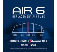 Eurohike Air 6 Tent Replacement Air Tube - 558R, Clear One Size