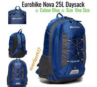 Eurohike Nova 25L Blue Backpack Multiple Compartments Mesh Padded Back RRP £40
