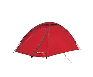 Eurohike Tamar 2 Dome Tent for Two People with Porch, 2 Man, Compact, Lightweight, Spacious, Easy to Pitch, Backpacking, Festivals, Weekend Trips, Wild Camping, Hiking, 2000mm HH (Red)