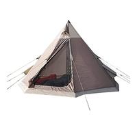 Eurohike Teepee 4 Man Tent with Easy to Pitch 1 Pole Construction & Sewn in Groundsheet, 4 Person Tipi, Waterproof & Ventilated, Ideal for Festivals, Wild Camping Trips, Backpacking & Hiking (Grey)
