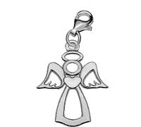Eurojewellery ej Silver 925 Guard Angel Clip Charm Pendant for Bracelet Anklet Necklace Womens Clasp Charms A59C