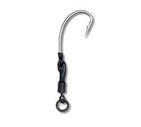 EUROKAN TACKLE 10x Ronnie Rigs Ready Tied - Korda Hooks - Carp Fishing Spinner Rigs UK Made (10 x Plain Hook, Size 8 Micro-Barbed (Small))