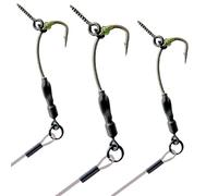 EUROKAN TACKLE 3 x Ronnie Rigs with BOOM - Ready to go Carp Fishing with Spinner Rigs