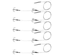 EUROKAN TACKLE 5 x Pike Dead Bait Rigs Size 4 for Pike Fishing Trace Hooks Live Bait - Ready to go!