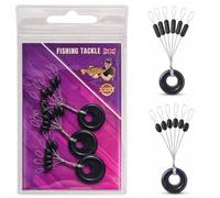 EUROKAN TACKLE Fishing Float Stops Large Size - Olive or Barrel - Sliding Float Depth Stops for Float Fishing, Line Friendly, Packs of 36, 72 or 108 Stops UK POST (Olive Shape, 36)
