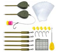 EUROKAN TACKLE Full PVA Bags Stems KIT - Carp Fishing PVA Bag, Stem, Hooks, Braided Line, Baiting Needle, Hair Rig Stops, Fake Corn - ALL YOU NEED! UK Post