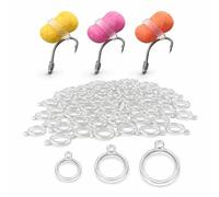 EUROKAN TACKLE Pellet Bait Bands Fishing Elastic Clear Band Carp Fishing Method Feeder - UK POST