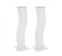 Eurolite 150cm Curved Stage Stands with Cover and Bag White