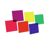 Eurolite 24 cm x 24 cm Colour Gels Six Pack
