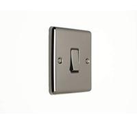 EUROLITE Enhance Black Nickel 1 Gang Single 10 AMP 2 Way Light Switch EN1SW BNB