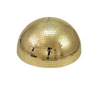 Eurolite Half Mirror Ball 50cm 500mm Gold Rotating Lighting Effect Decor Venue
