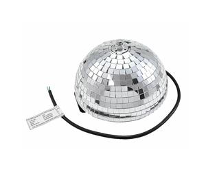 Eurolite Half Mirror Ball Motorised 20cm 200mm Disco Glitter Ball Party Mirrorba