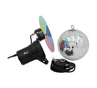 Eurolite Mirror Ball Set 20cm with Pin Spot