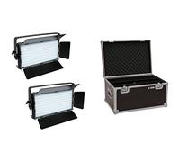 Eurolite Set 2X Led Pll-480 Cw/Ww Panel + Case