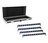 Eurolite Set 4x LED BAR-12 QLC RGBUV Bar Caso