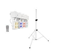 Eurolite Set LED KLS-180 white + BS-2 EU Loudspeaker Stand White
