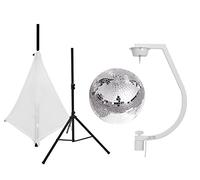 Eurolite Set Mirror Ball 30Cm With Stand And Tripod Cover White