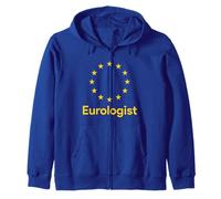 Eurologist Europe Yellow Stars flag of the European Union eu Zip Hoodie